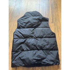 Black Puffer Vest, Size Small